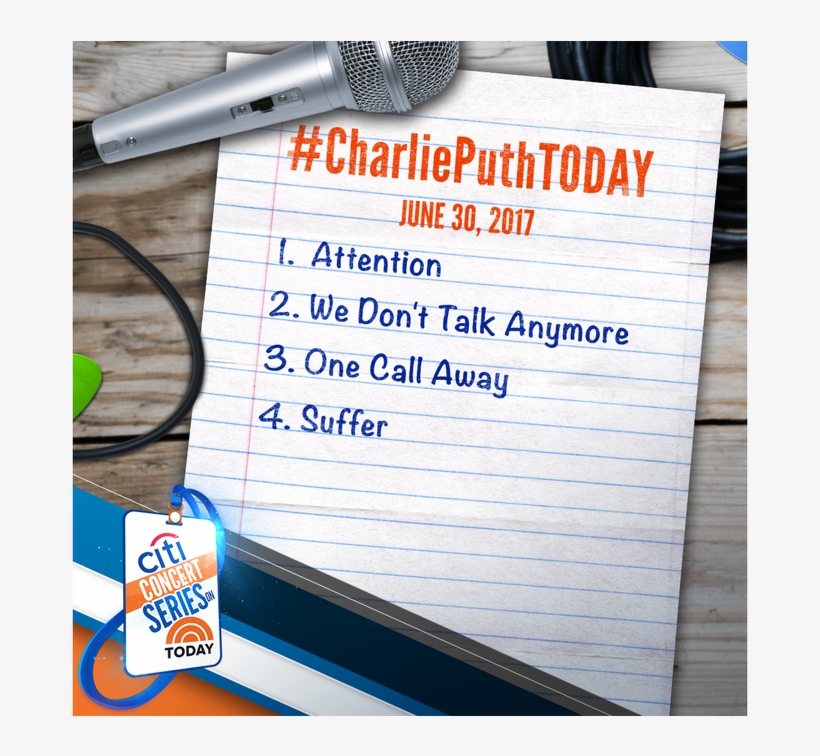 As We Get Ready For @charlieputh To Take The Citi Concert - Document, transparent png #1009719