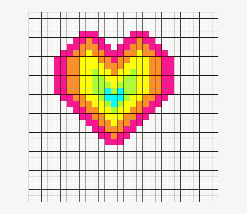 Perler Bead Rainbow Heart Perler Bead Pattern / Bead - Central City Brewing Co Ltd, transparent png #1009743