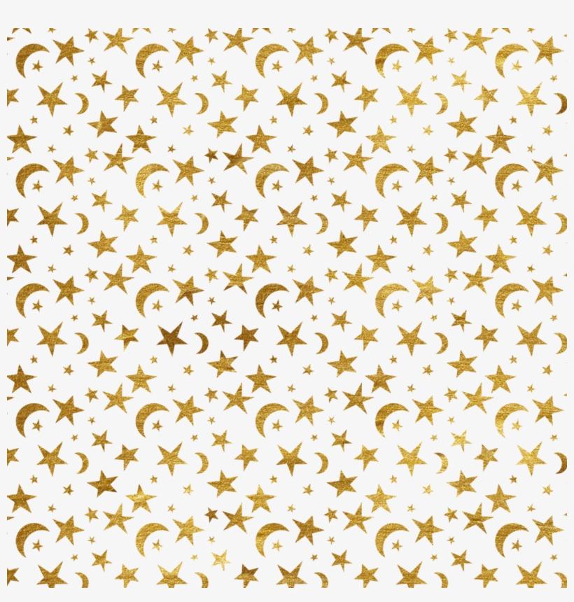 Star - Moon And Star Pattern, transparent png #1009868