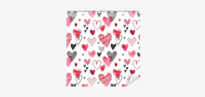 Heart Pattern, Vector Seamless Background - Agenda Diária Espiral Redoma Glamour Amor - 2018, transparent png #1009918