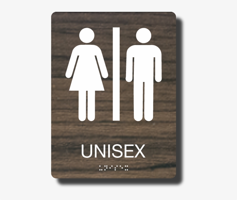 6″ X 8″ Ada Compliant Restroom Sign With Braille And - Warning Sign In Restaurant, transparent png #10050005