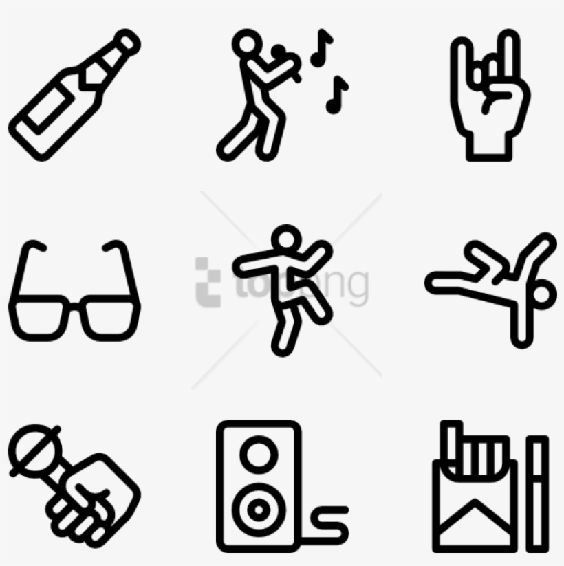Free Png Hip Hop Icons - Rock And Roll Icon, transparent png #10050952