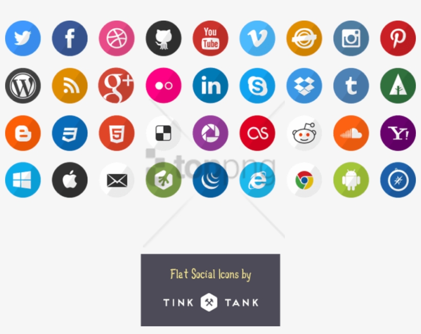 Simple Social Icons, transparent png #10053265