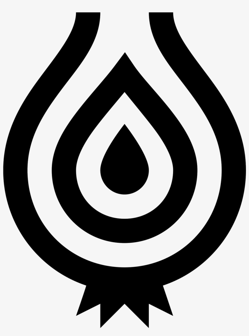 Black Vector Onion - Emblem, transparent png #10054725