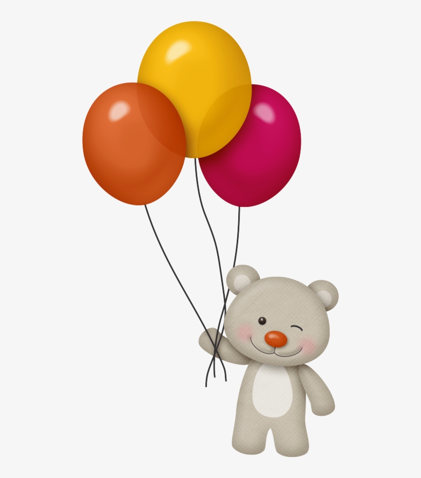 El Png Pinterest Happy Balloon Box And Ⓒ - Dibujo De Oso Con Globos, transparent png #10055546