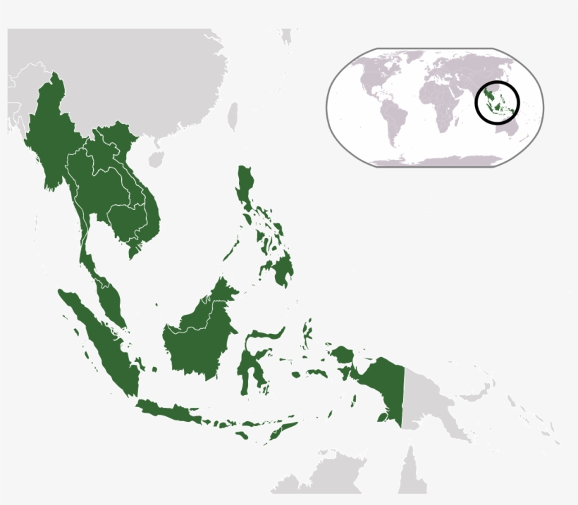 Blank Map Of Southeast Asia - European Colonisation Of Southeast Asia, transparent png #10056144