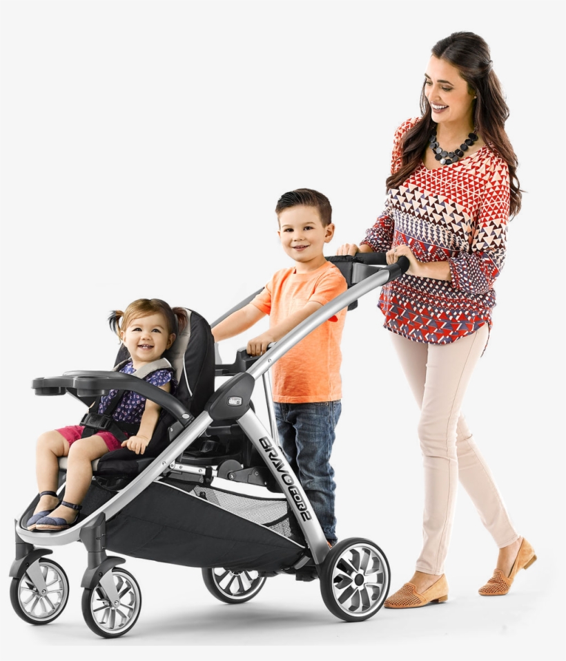 Chicco Bravofor2 Stroller - Coche Chicco Bravo For 2, transparent png #10056663