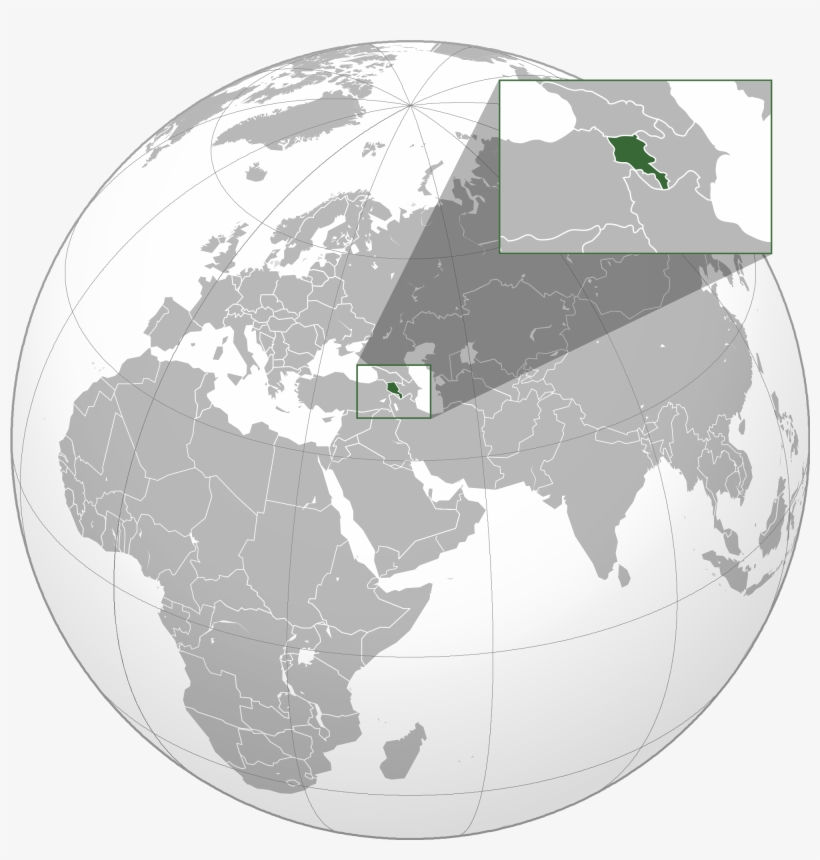 Armenia Location On The Asia Map Of In World Photos - Azerbaijan Cartina, transparent png #10056667