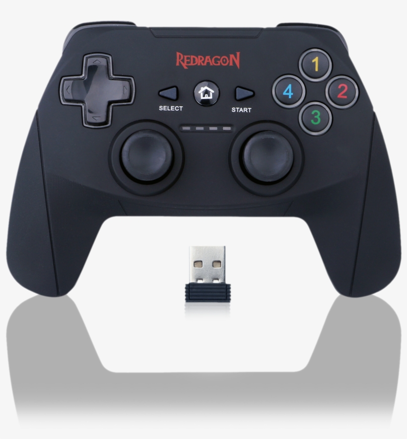 Wireless Game Pad Controller For Pc, Psp3, Ps3, Xbox - Redragon G808 Harrow Wireless Gamepad, transparent png #10057096