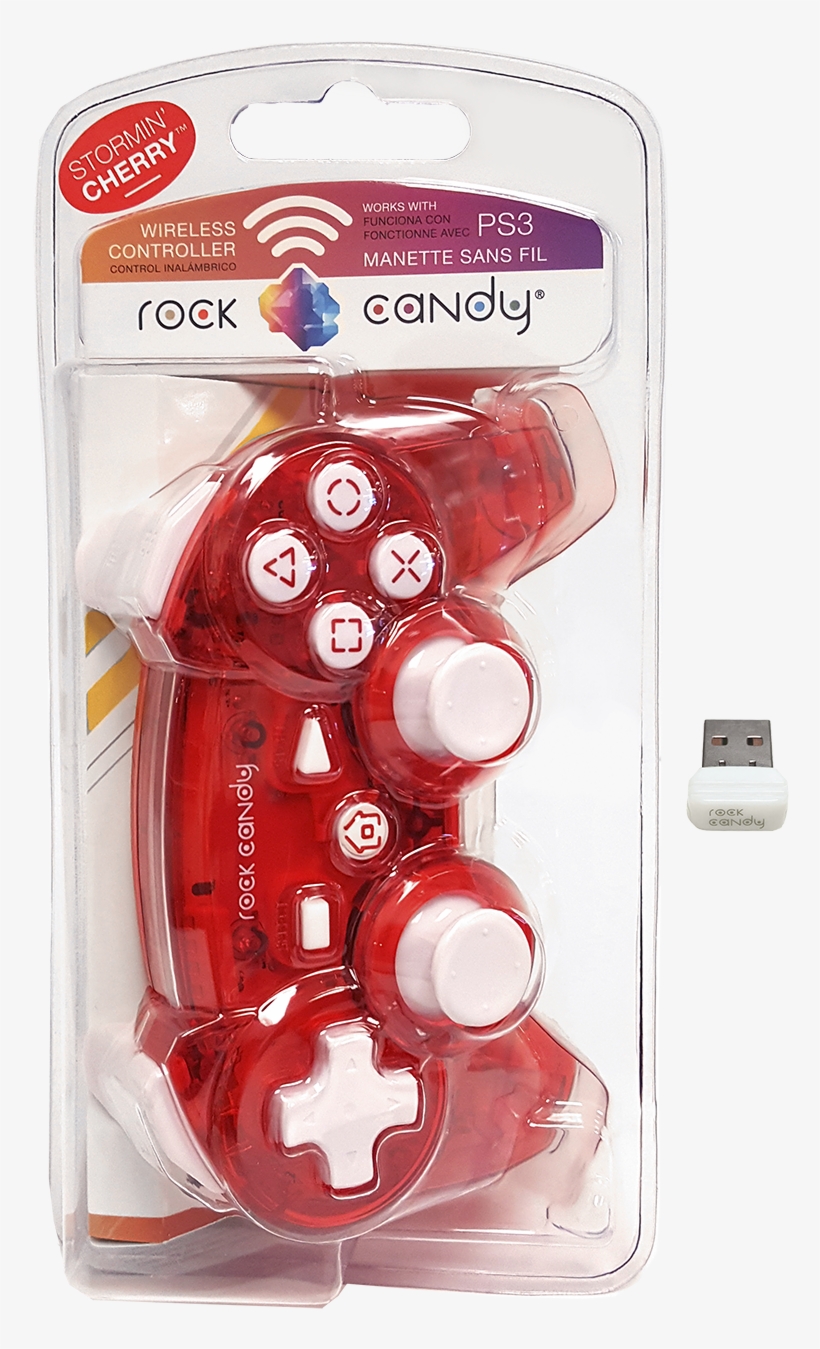 Pdp Rock Candy Ps3 Wireless Controller, Stormin' Cherry, - Game Controller, transparent png #10057485