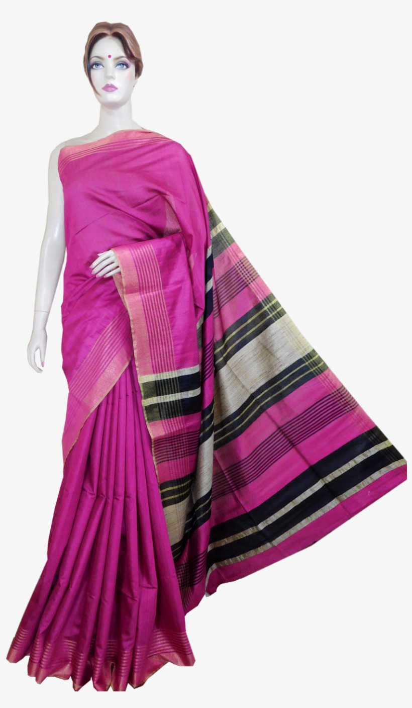 Traditional Handwoven Bhagalpuri Silk Saree - Sari, transparent png #10058757