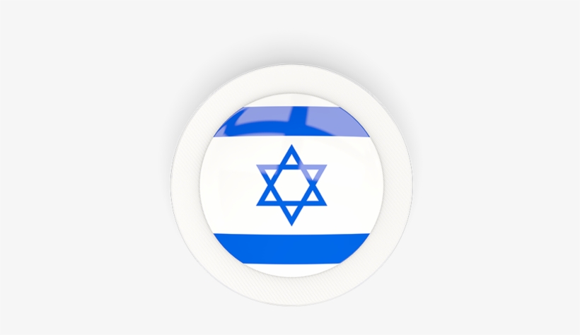 Round Carbon Icon Ilration Of Flag Israel - Circle, transparent png #10059443