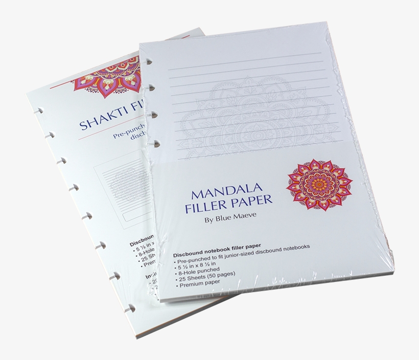 Discbound Filler Paper With Mandala Art - Flower, transparent png #10059699