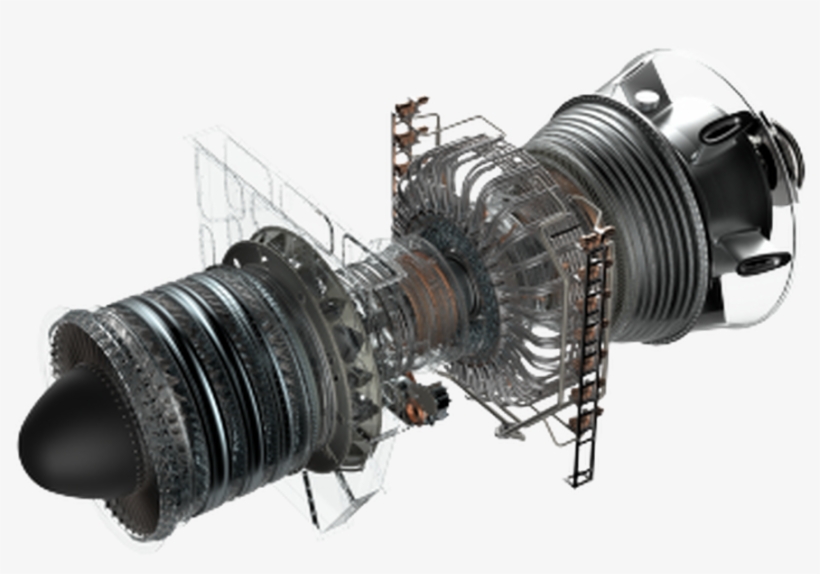 Super-efficient Gas Turbines Derived From Jet Engine - Ge Lm9000, transparent png #10060005
