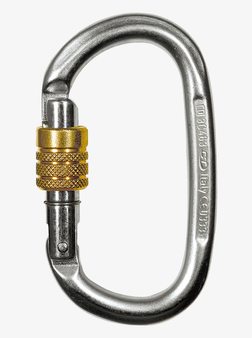 Ct Pillar Steel Screw Gate Carabiner - Climbing Technology Steel Oval Carabiner, transparent png #10060963