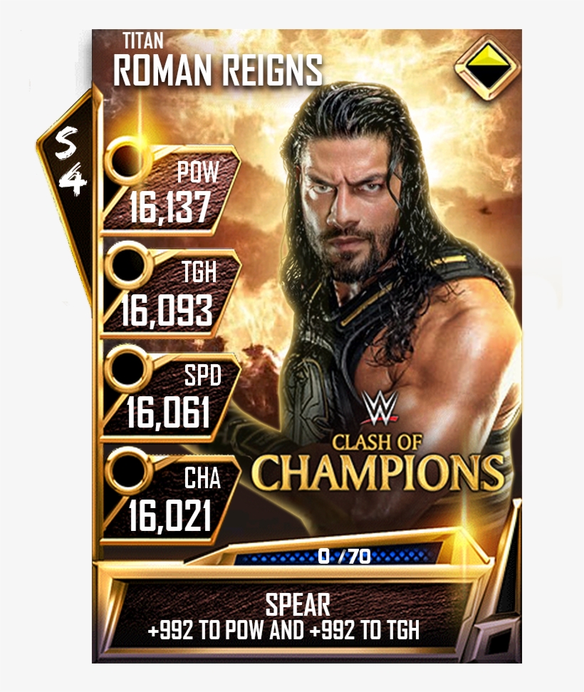 My Next Card Is The Big Dog @wweromanreigns Get Well - Collectible Card Game, transparent png #10061914