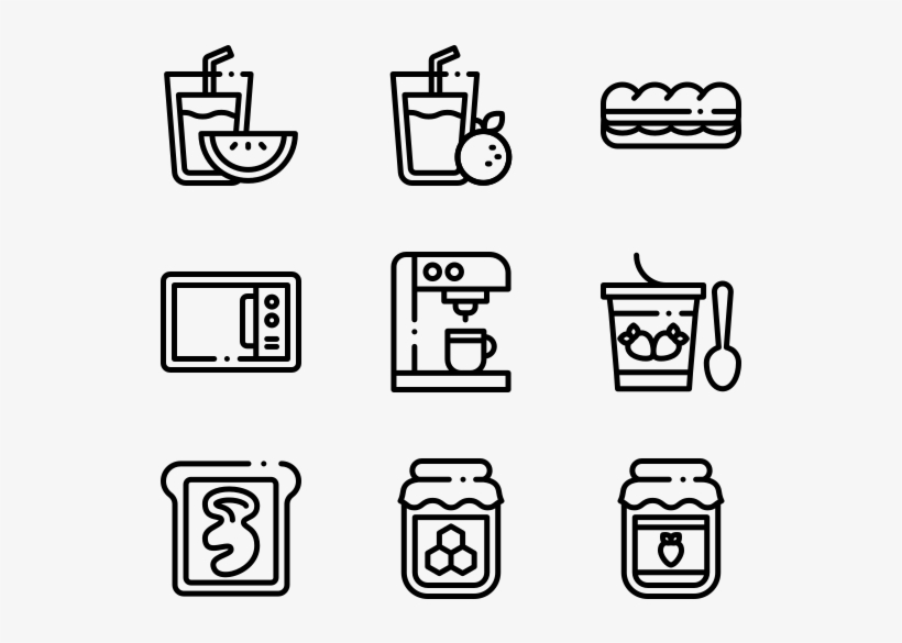 Breakfast - Mobile App Icon Vector, transparent png #10062627