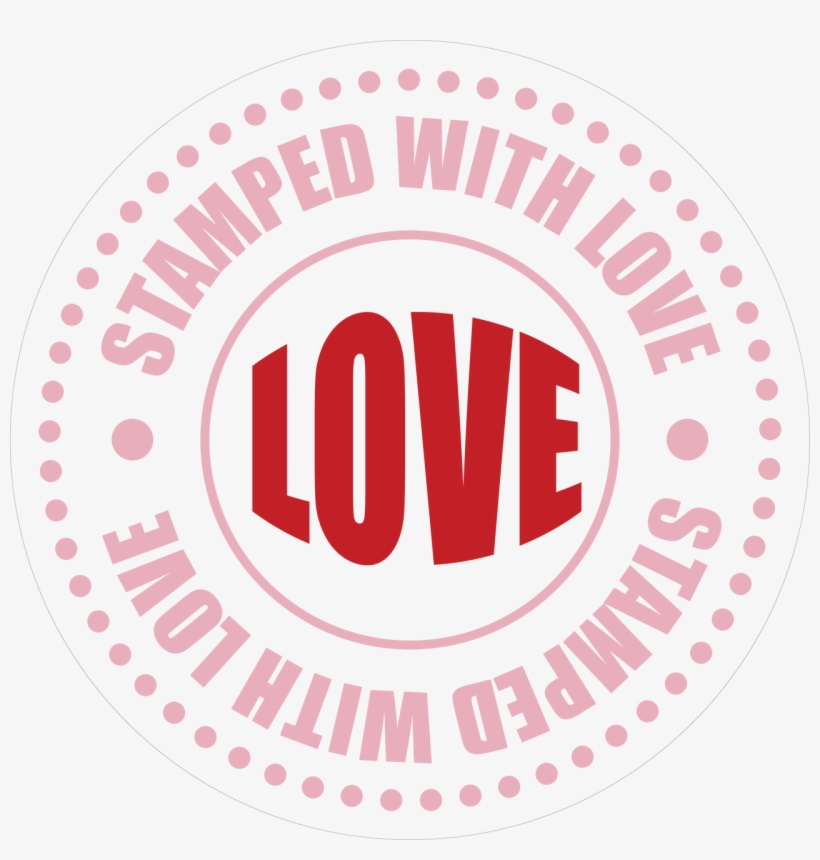 Love Stamp Print & Cut File - Circle, transparent png #10062822