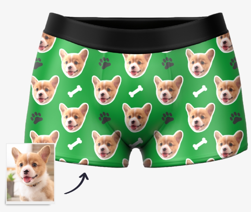 Custom Dog Boxer Shorts - Boxer Shorts, transparent png #10062832
