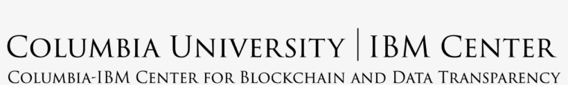 Columbia-ibm Center For Blockchain And Data Transparency, transparent png #10063776