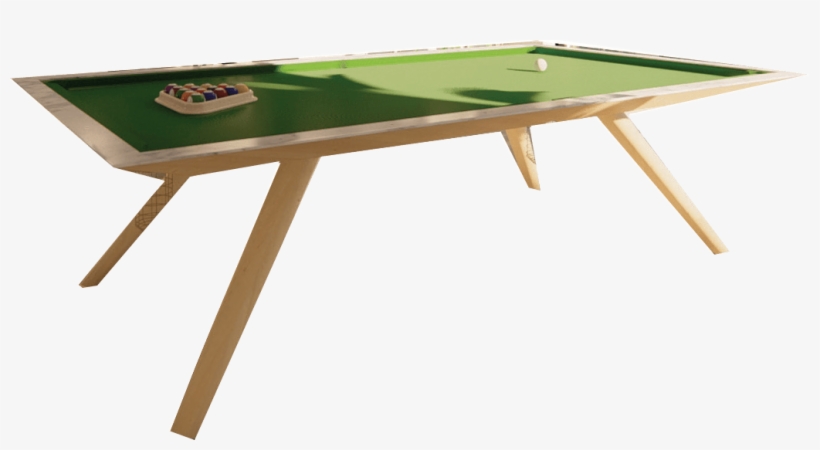 Gives The Impression Of The Playing Field As Floating - Billiard Table, transparent png #10064653