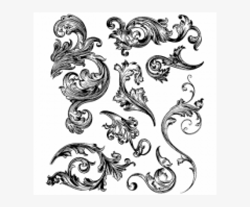 Scrollwork Cms367 - Tim Holtz Stamps 2019, transparent png #10064750
