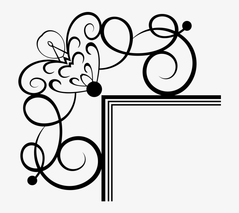 Ornamental Vintage Corner - Circle, transparent png #10064973