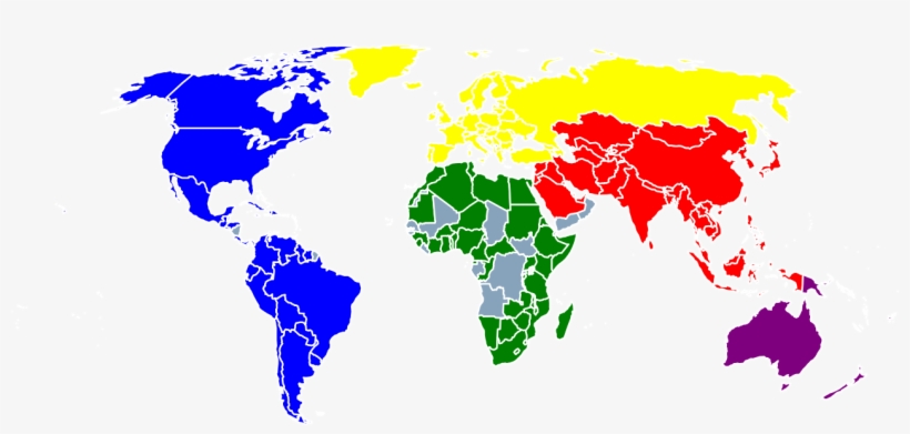 International Badminton Federation Member Nations - Taco Bell World Map, transparent png #10065109