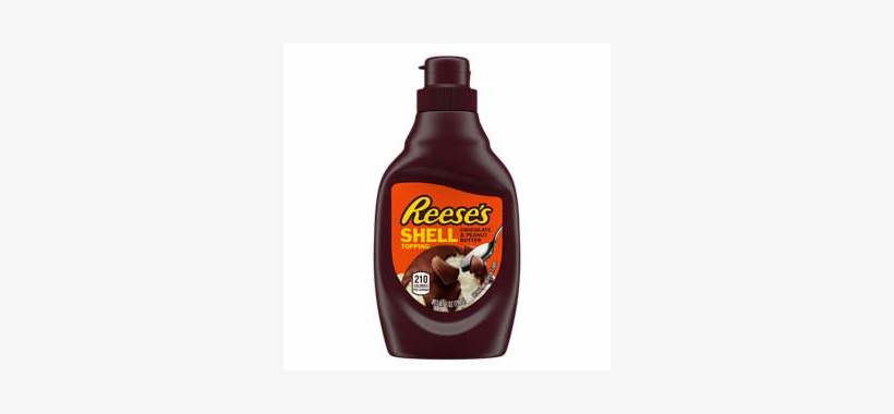 Reese's Shell Topping - Hershey Chocolate Syrup Shell, transparent png #10065229