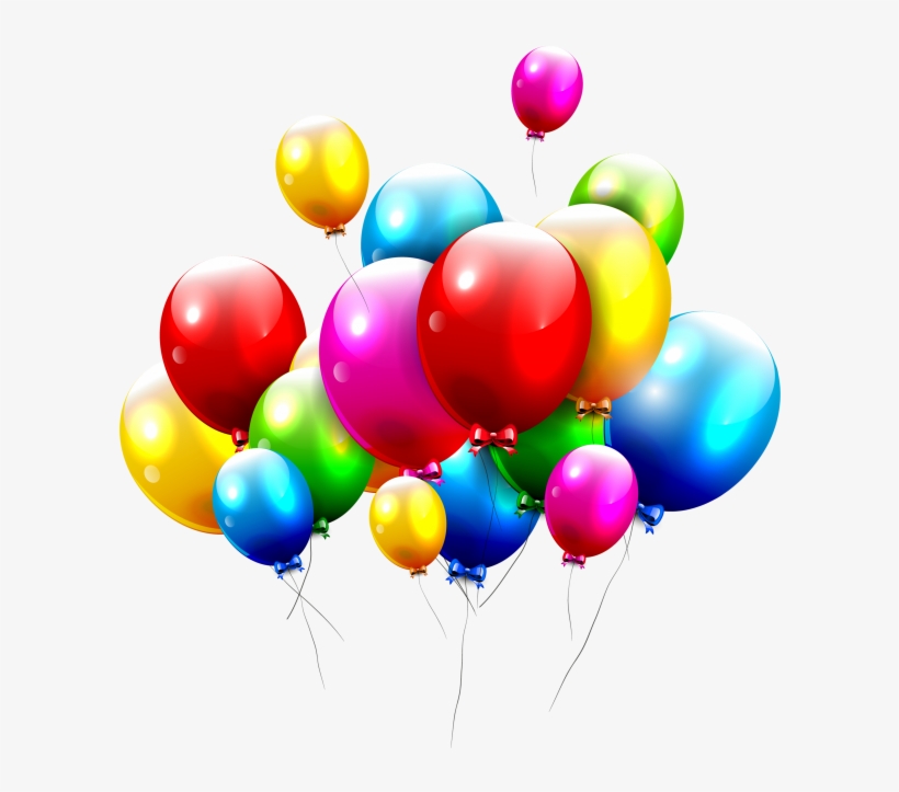 Colorful Balloon - Plano De Fundo Aniversario, transparent png #10065529