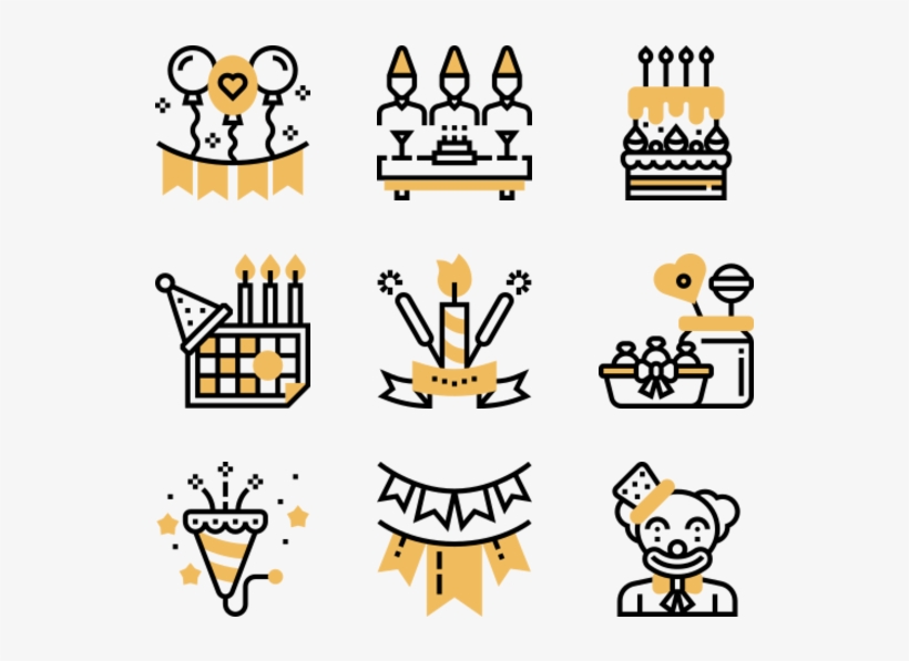 Birthday Party - Minerals Icons, transparent png #10066115