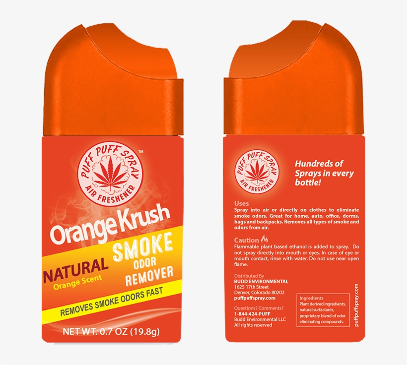 Orange Krush Smoke Odor Eliminator - Label, transparent png #10066184