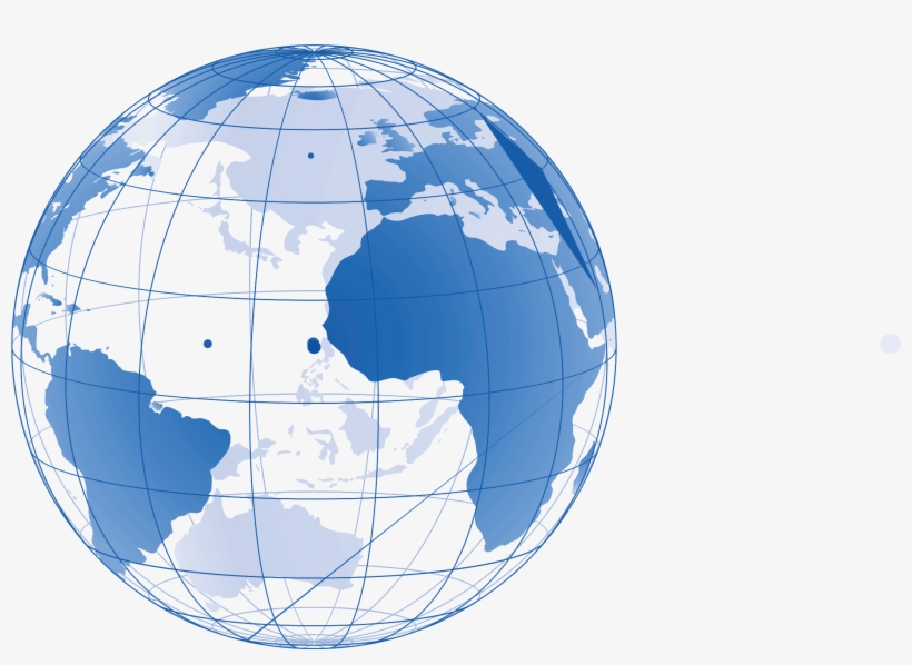 Globe World Map - Atlantic Icon, transparent png #10066410