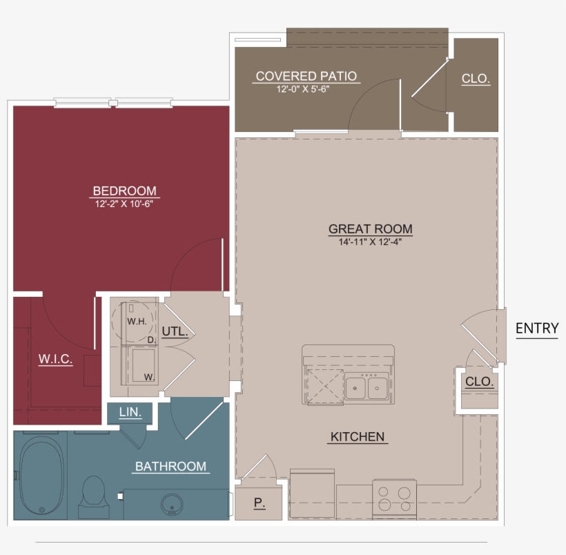 Suite A Floorplan - Floor Plan, transparent png #10066778
