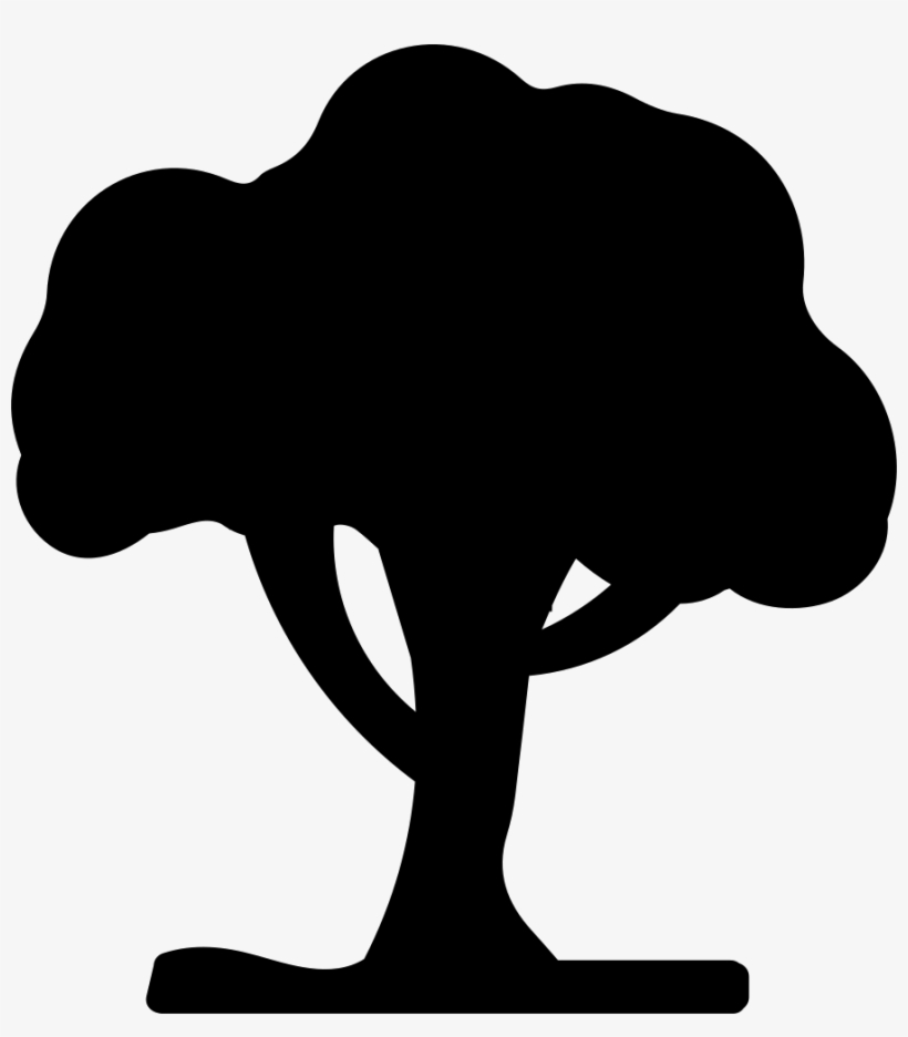 Tree Black Silhouette Shape Comments - Icono Arbol Negro Png, transparent png #10066793