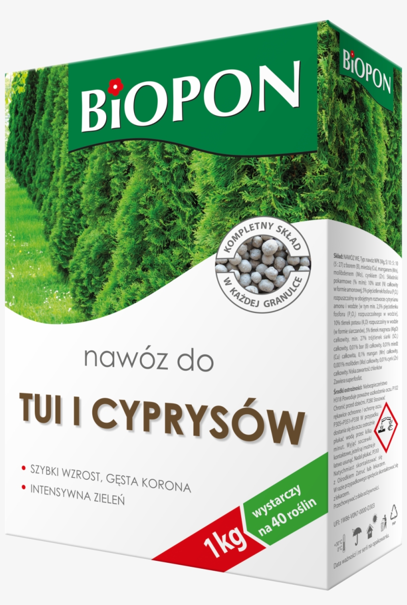 Biopon Arborvitae And Cypress Trees Fertilizer - Biopon Concime Biopon 1042, transparent png #10067143