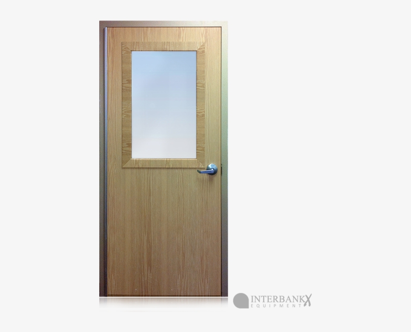 Bullet Resistant Solid Core Wood Doors - Solid Core Door With Window, transparent png #10067989