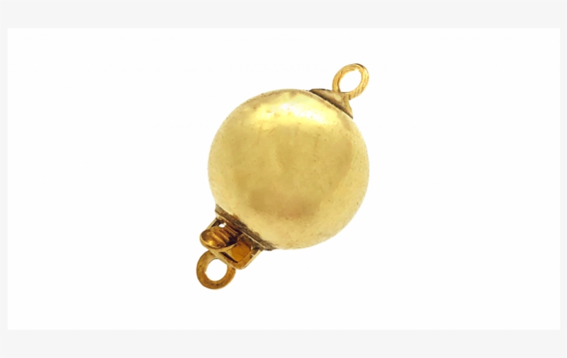Gold Filled 5% 14k Gold Ball Pearl Clasp 7mm Gold Filled - Locket, transparent png #10068336