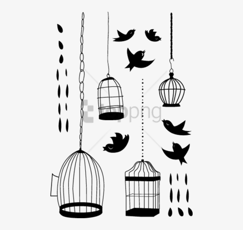 Free Png Vinilos Jaulas Y Pajaros Png Image With Transparent - Vinilo Jaula, transparent png #10068603