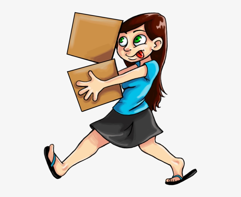 Moving Boxes Cartoon Clipart , Png Download - Cartoon, transparent png #10068844