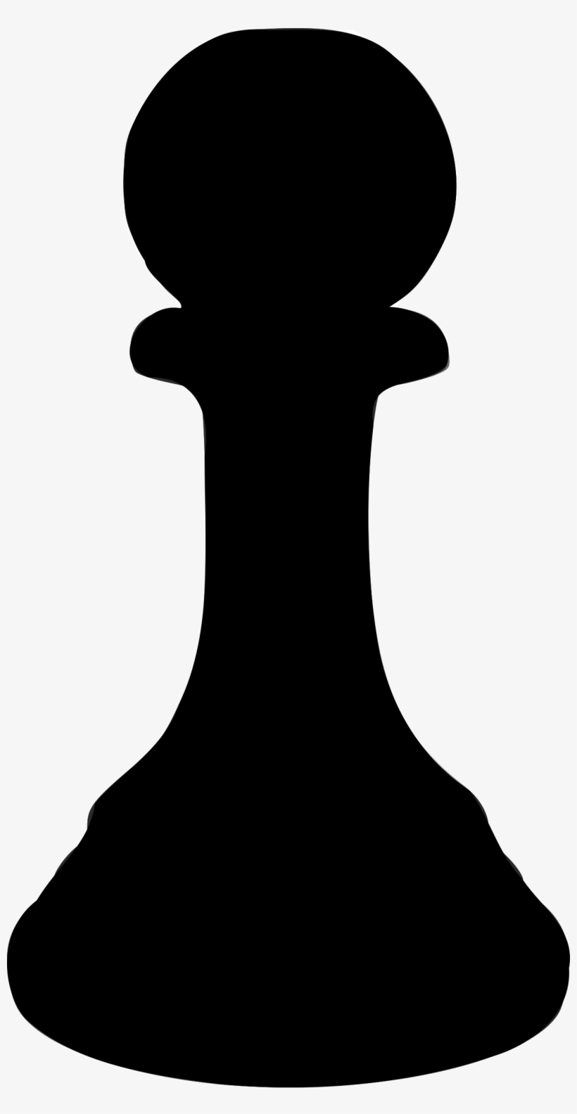 Chess Pawn Black Silhouette Piece Image - User Default Image Png, transparent png #10069386