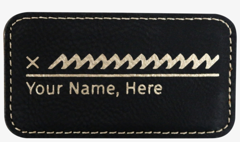 Engraved Leather Name Tag - Wallet, transparent png #10069774