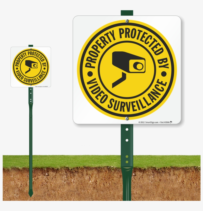 Video Surveillance Yard Signs - Please Do Not Litter Png, transparent png #10070640