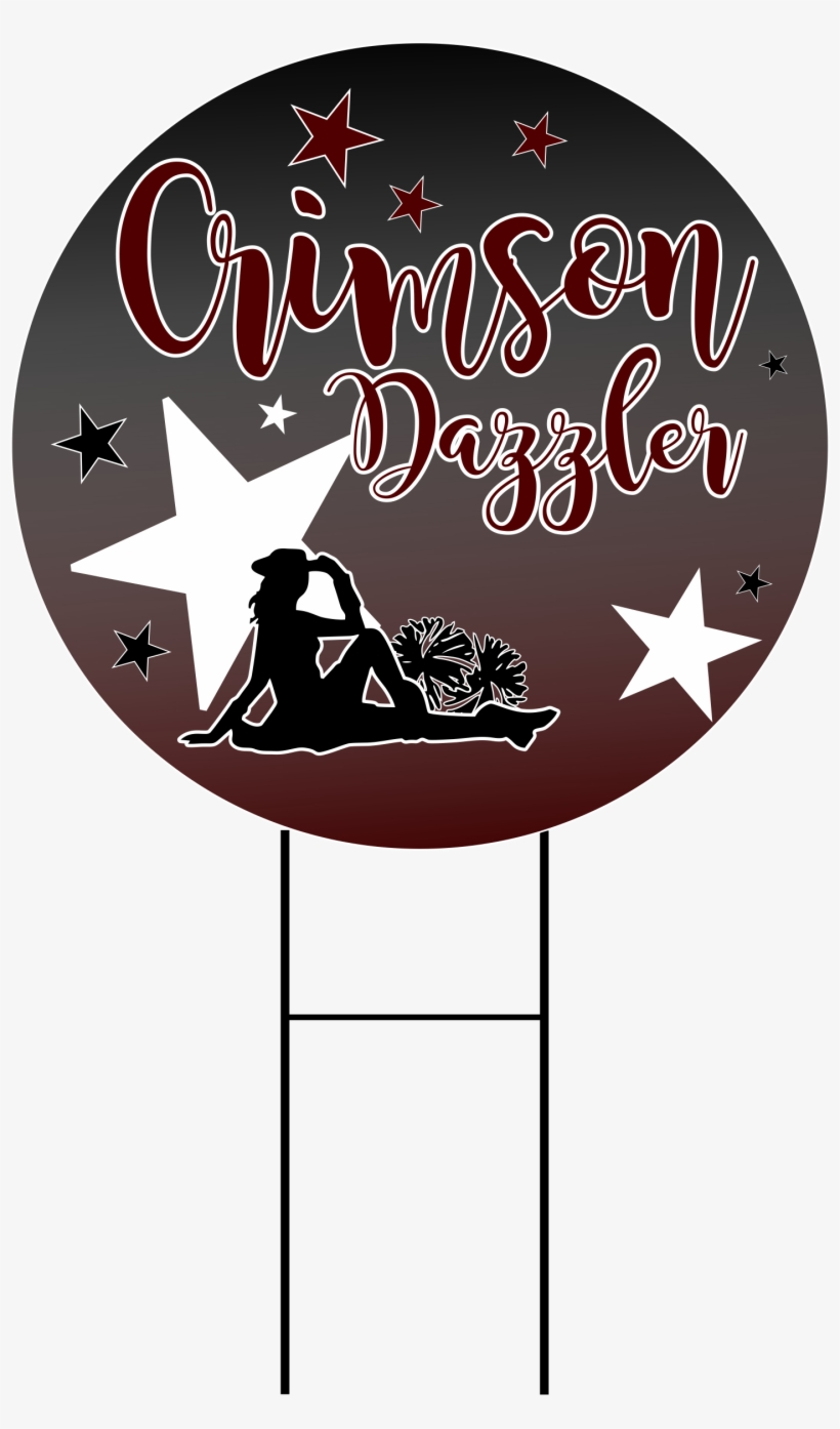 Crimson Dazzler Yard Sign - Illustration, transparent png #10070649