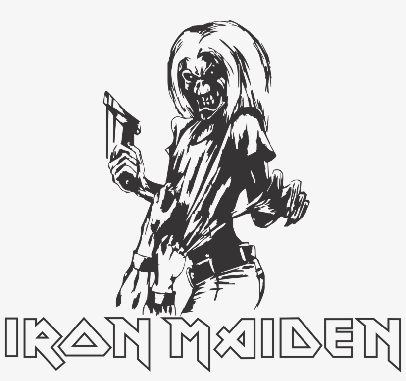 Vetor Iron Maiden - Iron Maiden Killers Sticker, transparent png #10070734