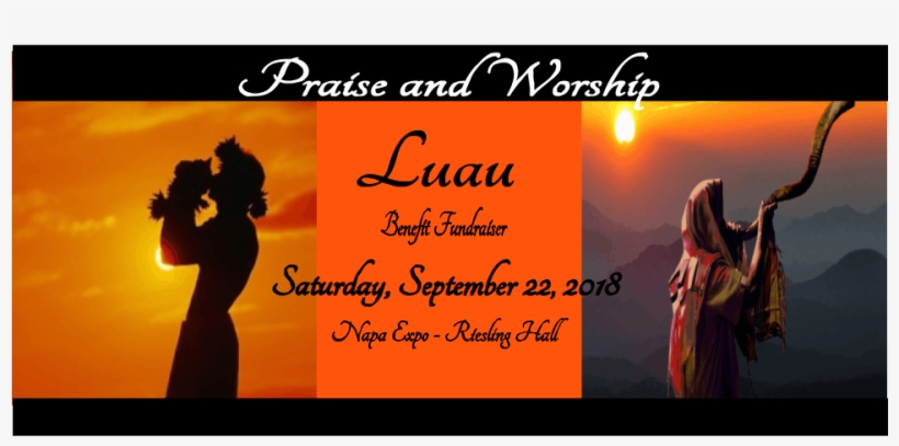 Praise & Worship Luau Benefit Fundraiser - Silhouette, transparent png #10070795