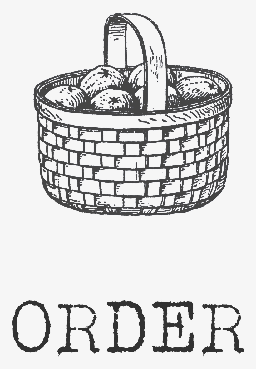 Order Icon - Drawing Of Wicker Basket, transparent png #10071528