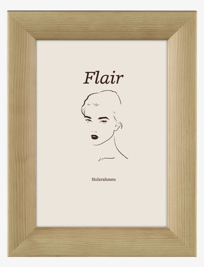 "flair 2" Wooden Frame, Birch, 10 X 15 Cm - Plywood, transparent png #10072089