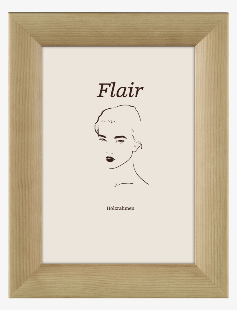 "flair 2" Wooden Frame, Birch, 10 X 15 Cm - Plywood, transparent png #10072089