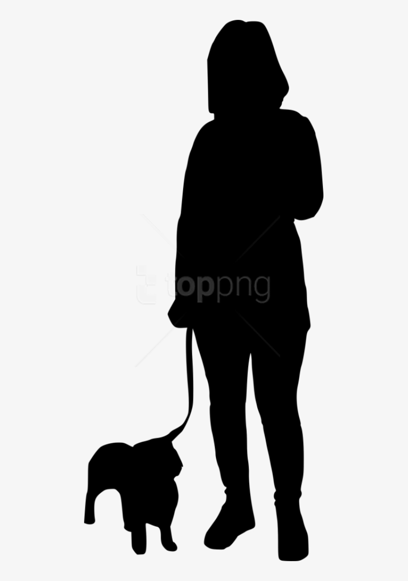 Walking Silhouette Png - Silhouette Walking Dog Png, transparent png #10073457